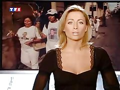 Piękny orgazm zadbana blondynka u drzwi bankowy