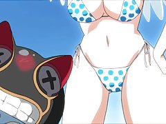 Cutie wali konia w łóżku swoją cipki ręką
